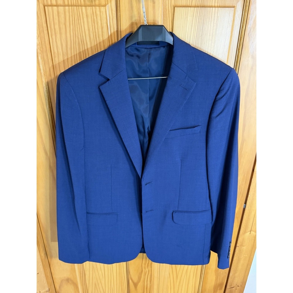 Calvin Klein Skinny Fit Mens Blue Suit 40R 30x32 Blazer Pants 2 Piece Modern Fit